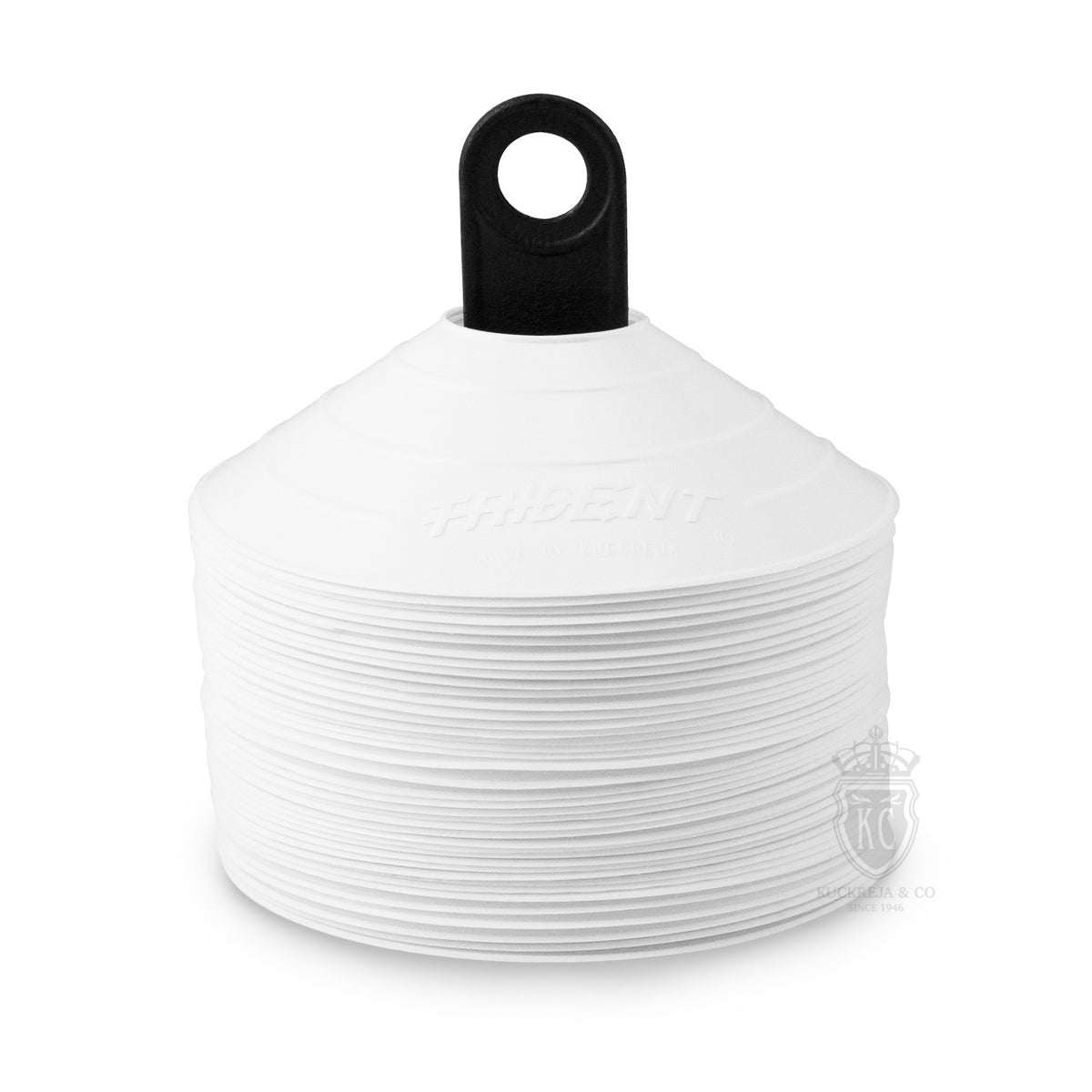 Trident Premium Disco Cone Set – 40 Pieces (White)