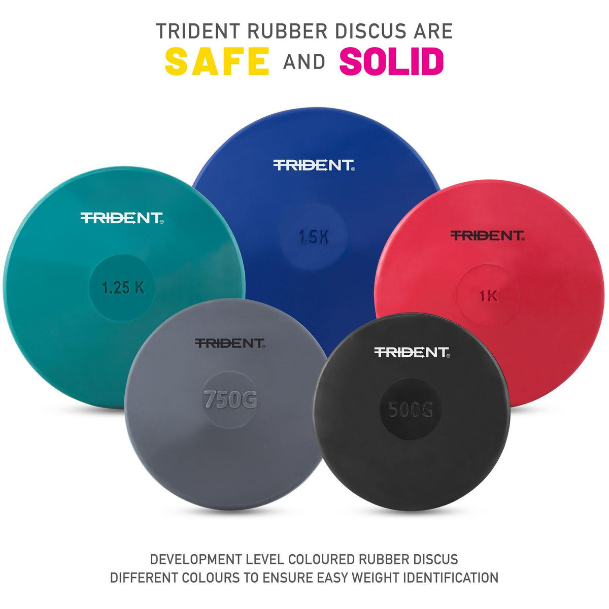 Trident Rubber Discus - 1.25kg