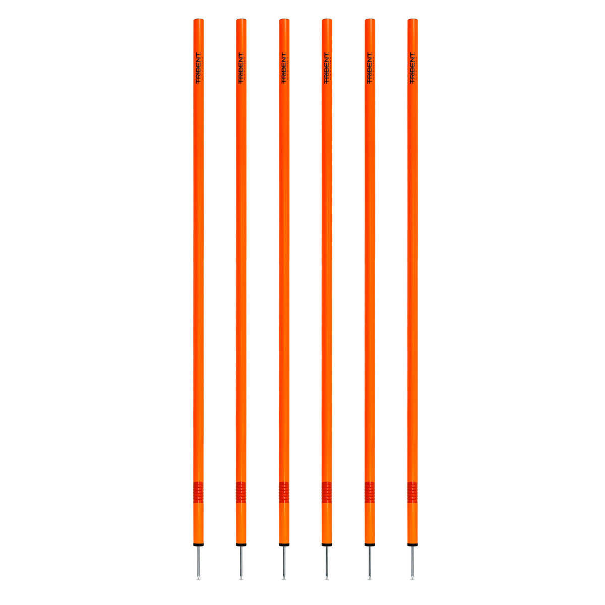 Trident Slalom Pole with Spring - Orange