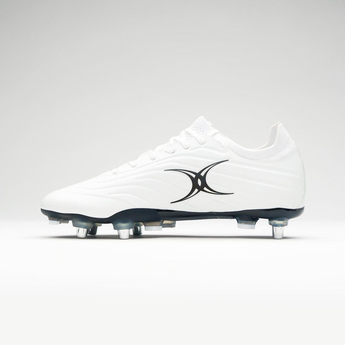 Gilbert Icon X Rugby Boots - 6 Studs (White)