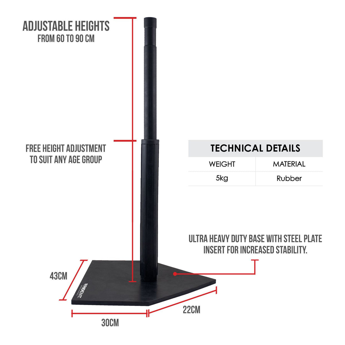 Trident Heavy Duty Batting Tee
