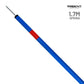 Trident Slalom Pole with Spring - Blue