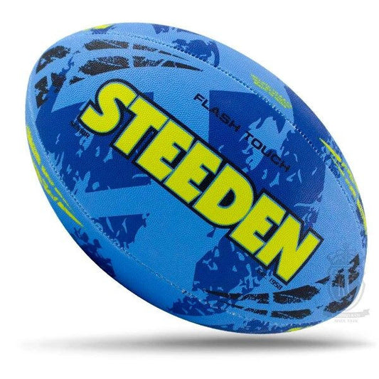 Steeden Flash Touch Rugby Ball - Blue