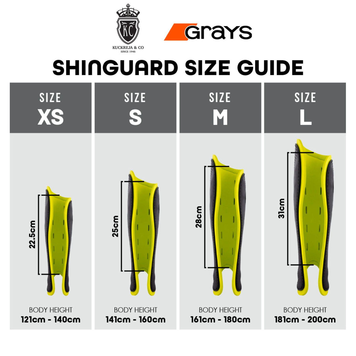 Grays G600 Hockey Shinguard  - White
