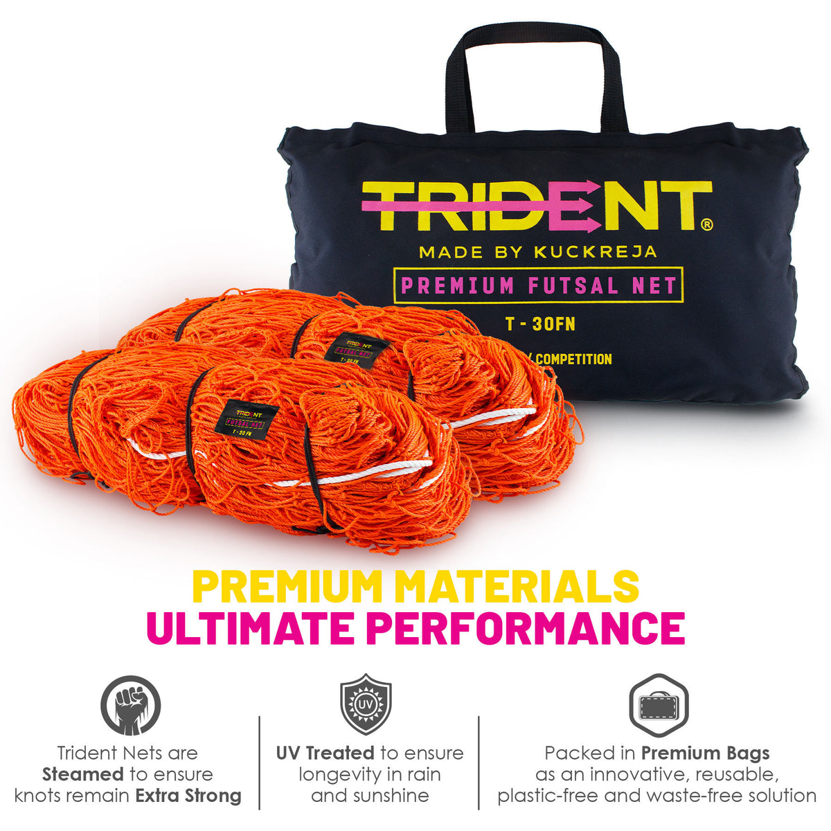 Trident T-30FN Futsal Net (Orange)