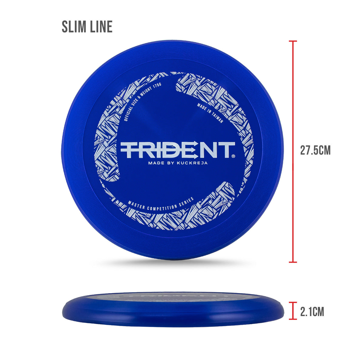 Trident Frisbee 175g - Reflex Blue (Regular/Slimline)