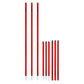 Trident Two-Piece Slalom Pole - Red
