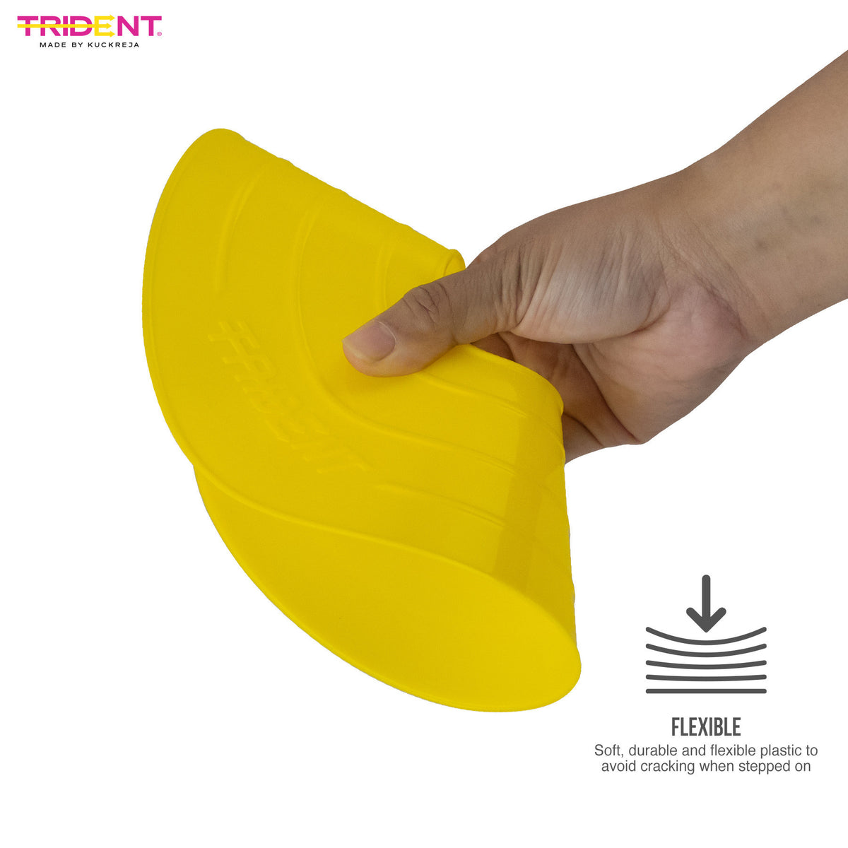 Trident Premium Disco Cone Set - 40 Pieces (Yellow)