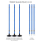 Trident Two-Piece Slalom Pole with Spring - Blue