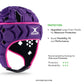 Gilbert Octane Headguard - Purple/Pink
