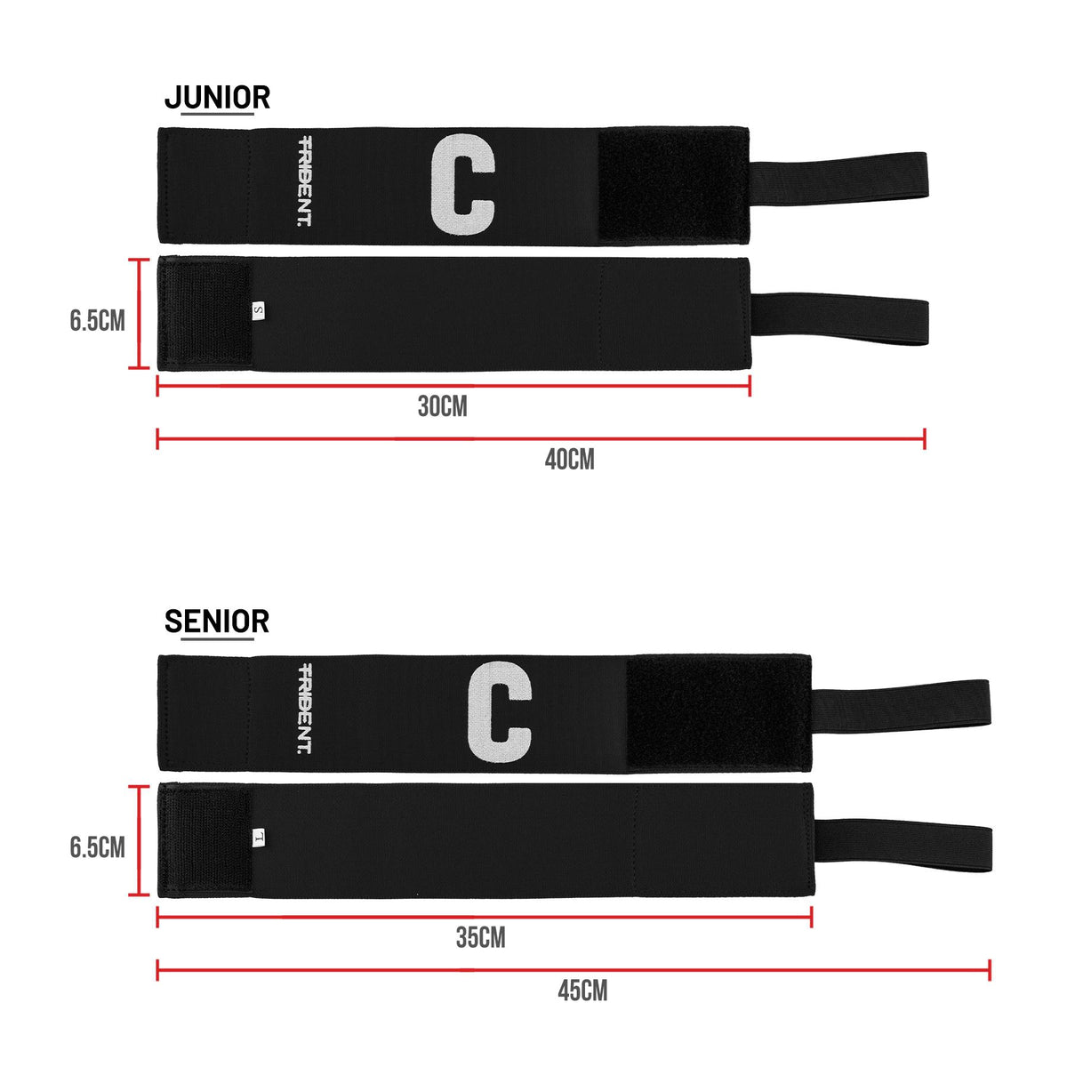 Trident Deluxe Captain Armband - Blue (Senior, Junior)