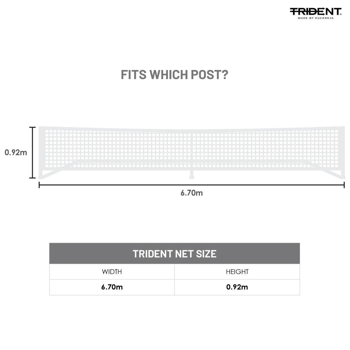 Trident P-25 Pickleball Net