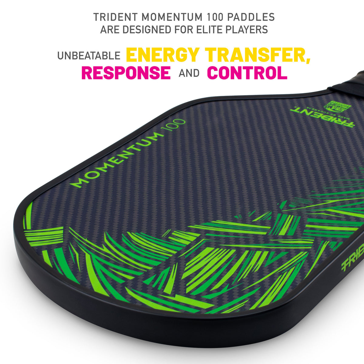 Trident Momentum 100 Pickleball Paddle - Electric Jade (USAP Approved)