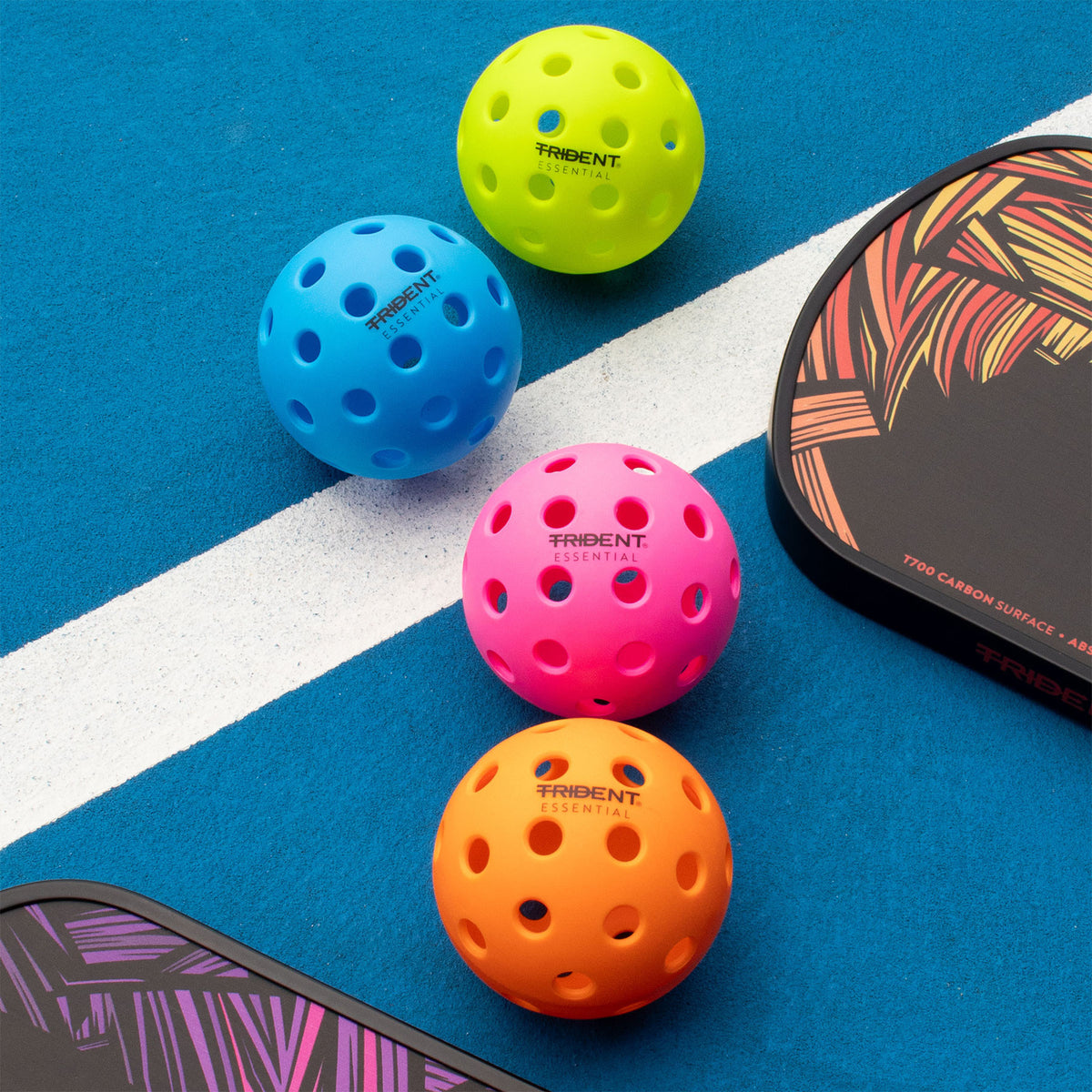 Trident Essential Pickleball Balls - Sky (Set of 4)