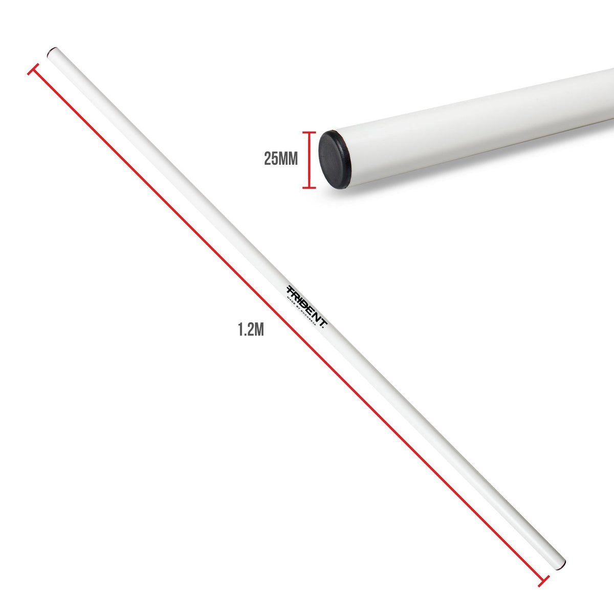 Trident 25mm Agility Crossbar – White