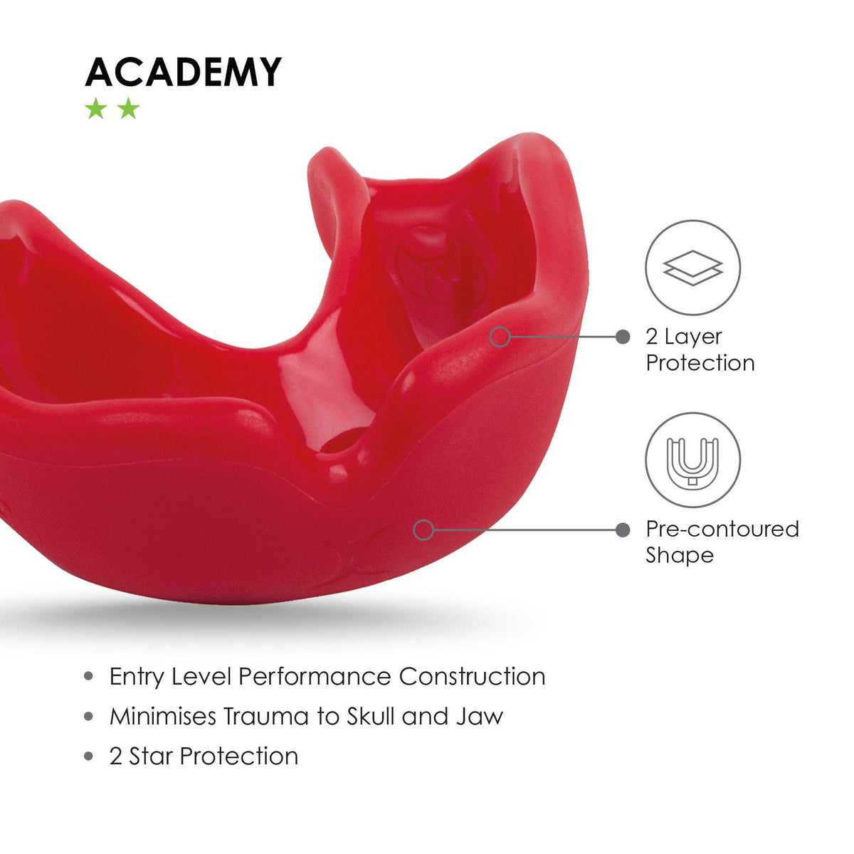 Gilbert Academy Mouthguard - Red