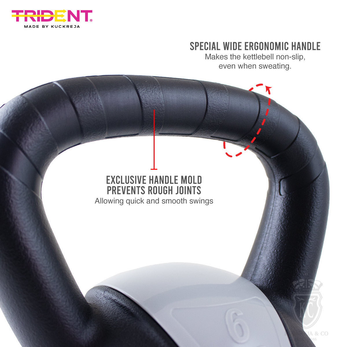 Trident Master Premium Molded Kettlebell - 8kg
