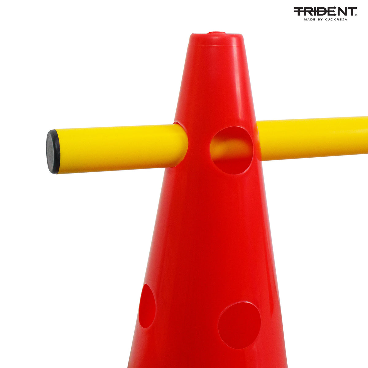 Trident Hat Cone Hurdle Set - 15" (Red)