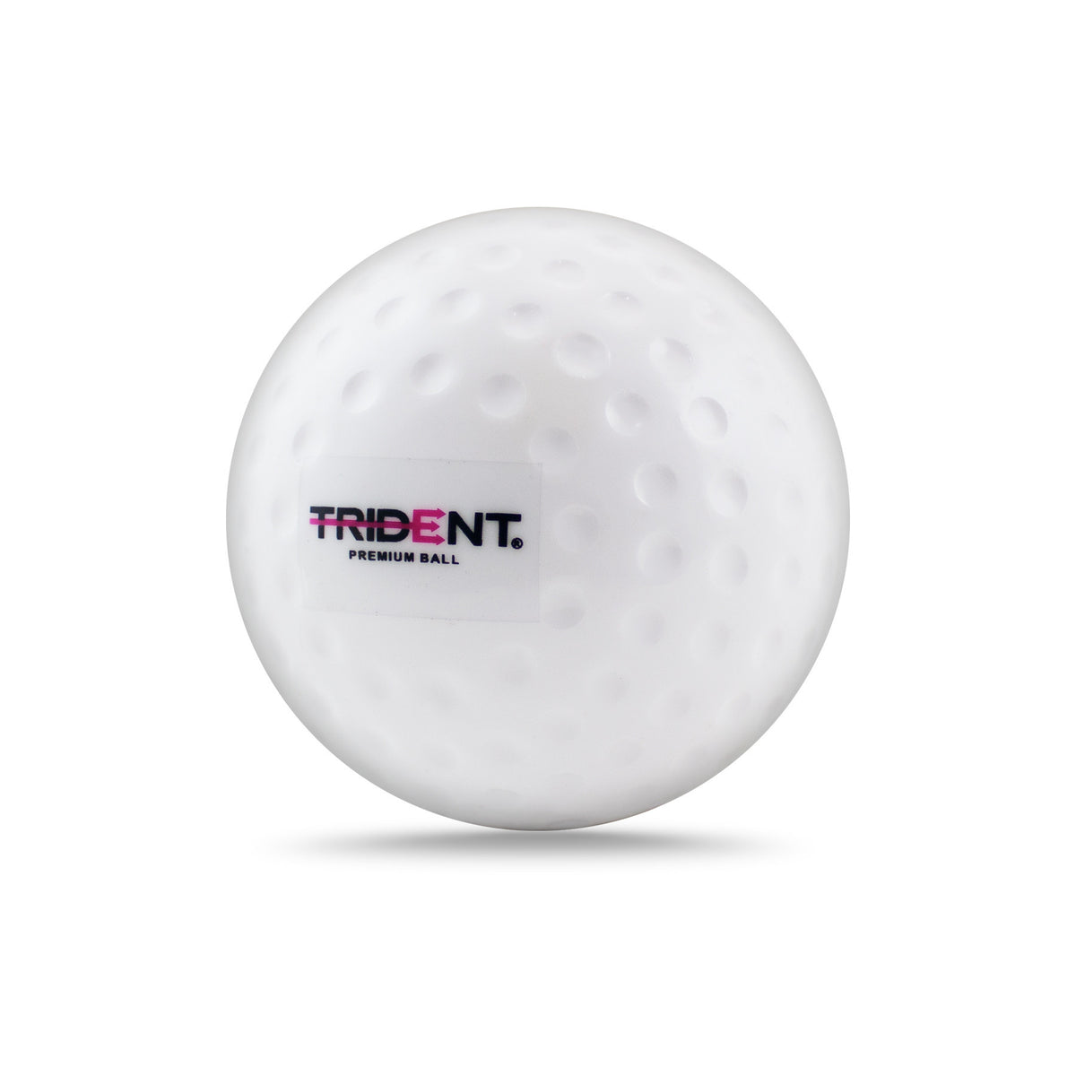 Trident Premium Dimple Hockey Ball - White