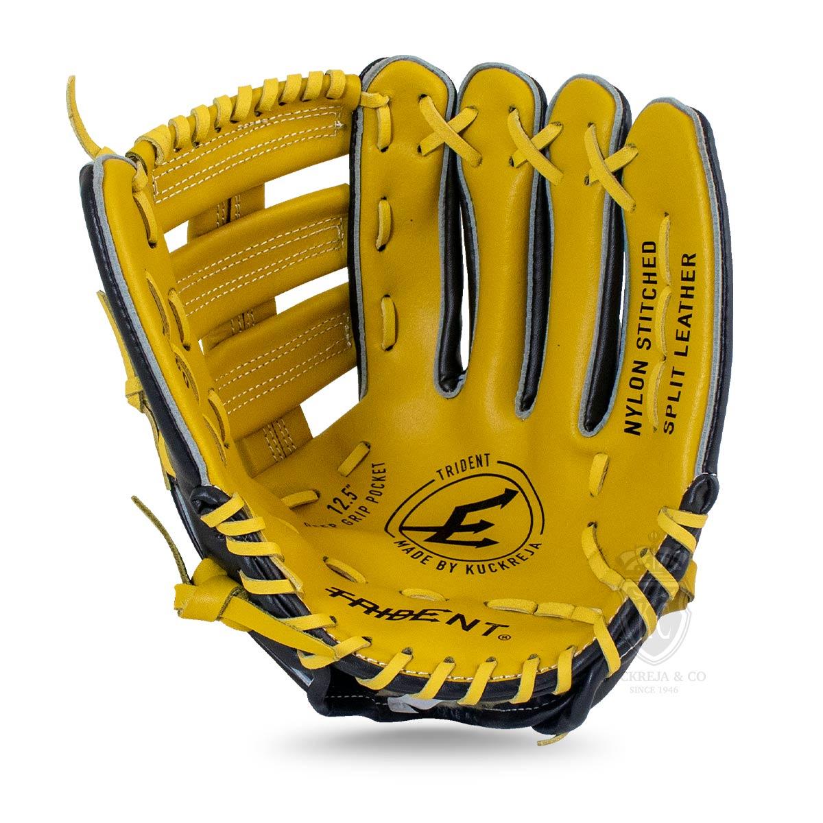 Trident T-60 Softball Glove (Yellow) – LH (12.5″)
