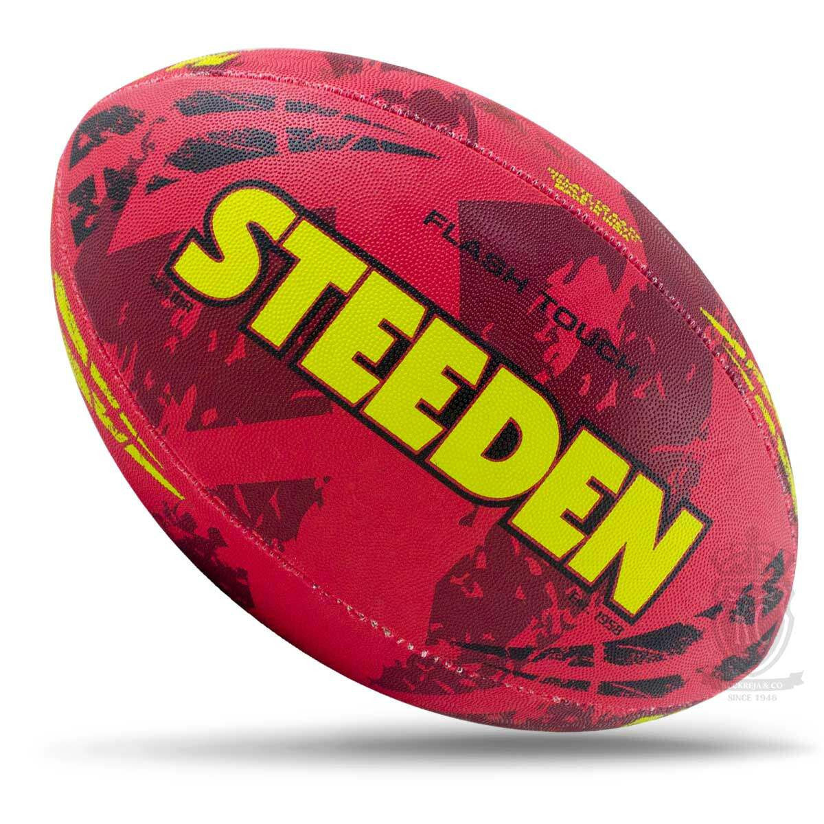 Steeden Flash Touch Rugby Ball - Crimson
