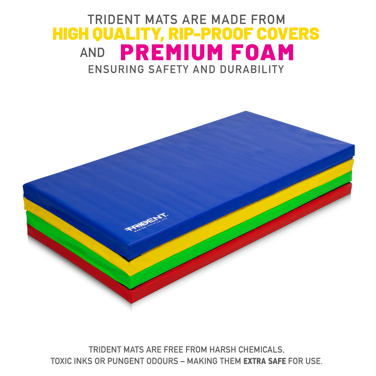 Trident Gymnastic Folding Mat - 244cm x 122cm x 5cm