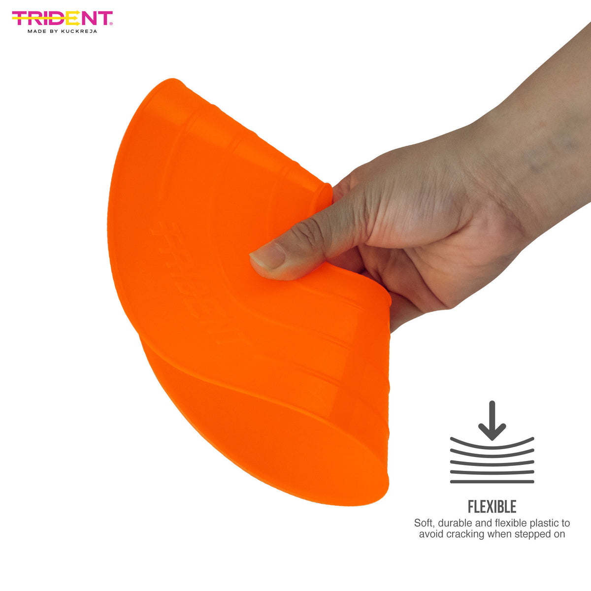 Trident Premium Disco Cone Set - 40 Pieces (Orange)