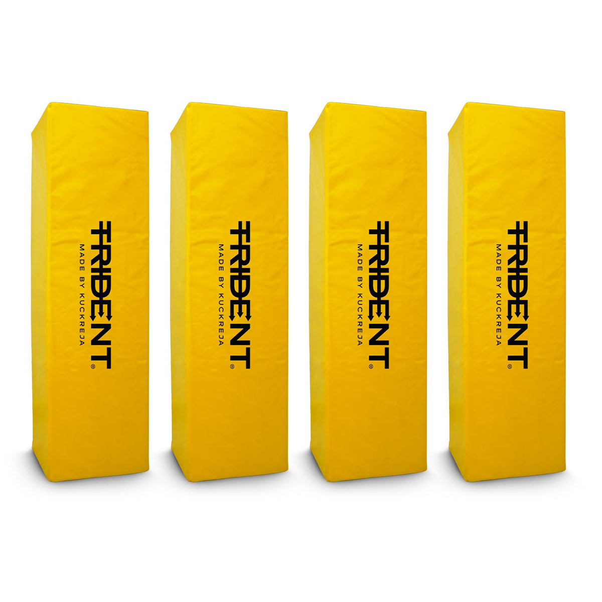 Trident Rugby Post Protectors - 20" x 20" (Set of 4) - Yellow