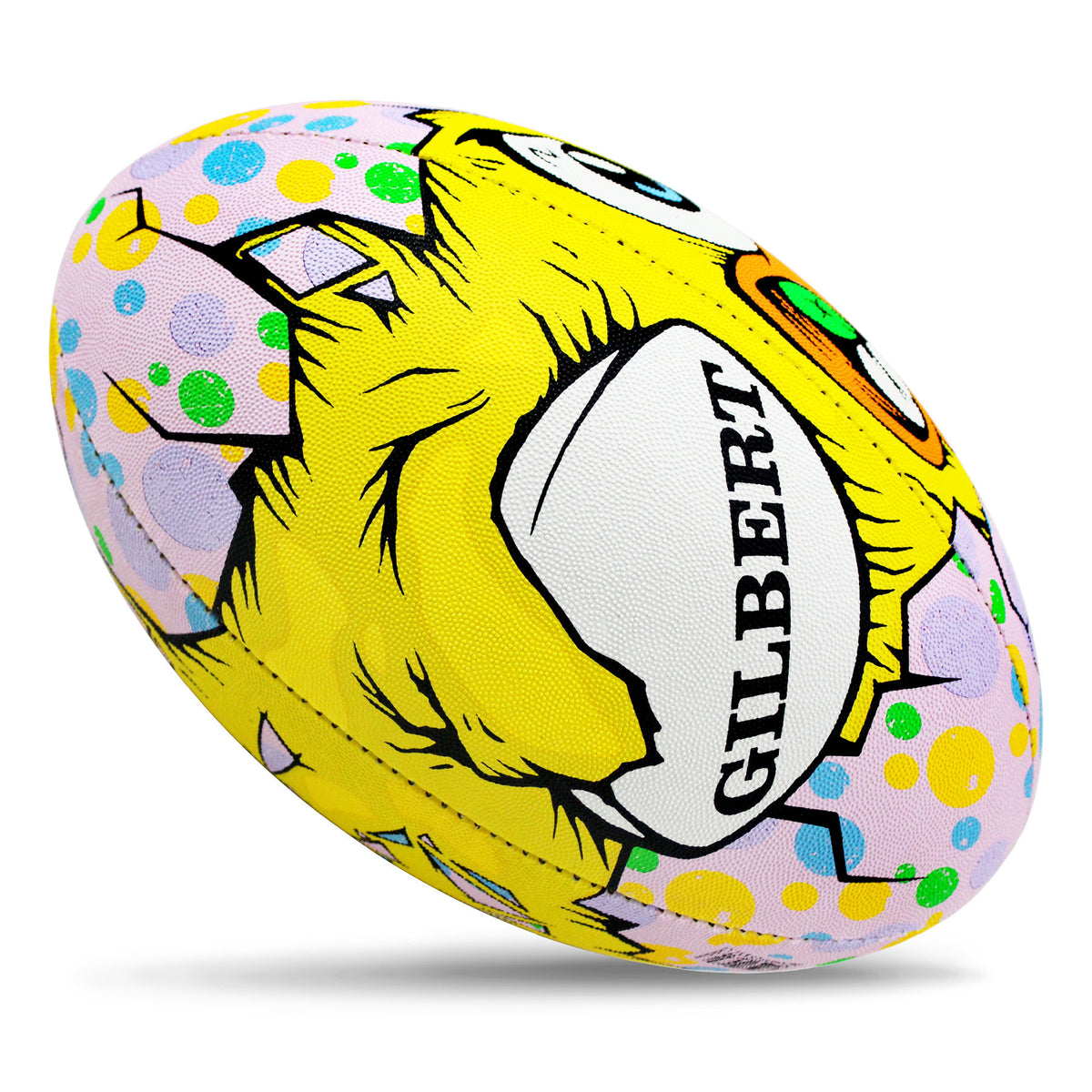 Gilbert Randoms Rugby Ball - Angry Chicken (Size 5)