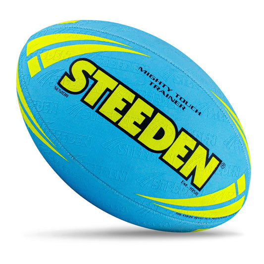 Steeden Mighty Touch Rugby Ball - Sky Blue