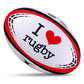 Gilbert GTR-4000 I Love Rugby Ball (Size 5, 3)