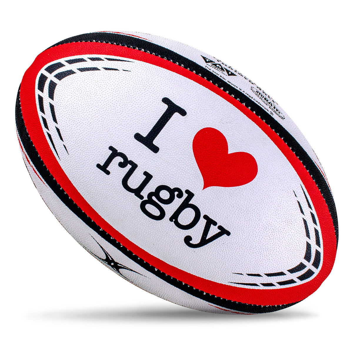 Gilbert GTR-4000 I Love Rugby Ball (Size 5, 3)