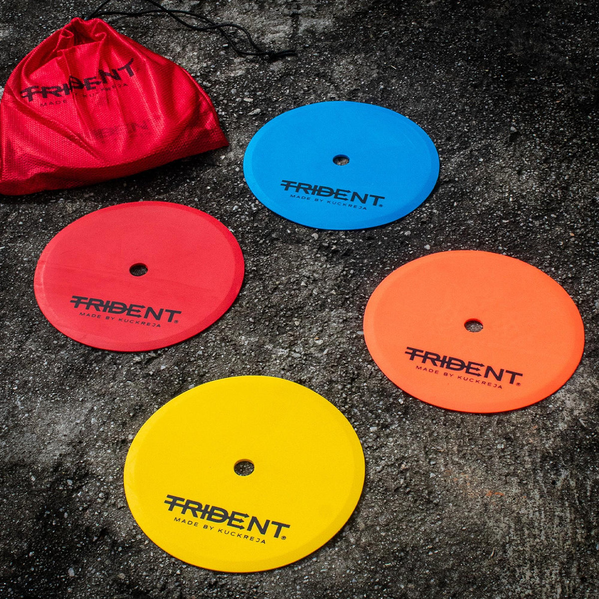 Trident Rubber Agility Dots Orange (Set Of 10)