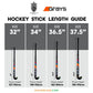 Trident Flow Wooden Hockey Stick - Turquoise