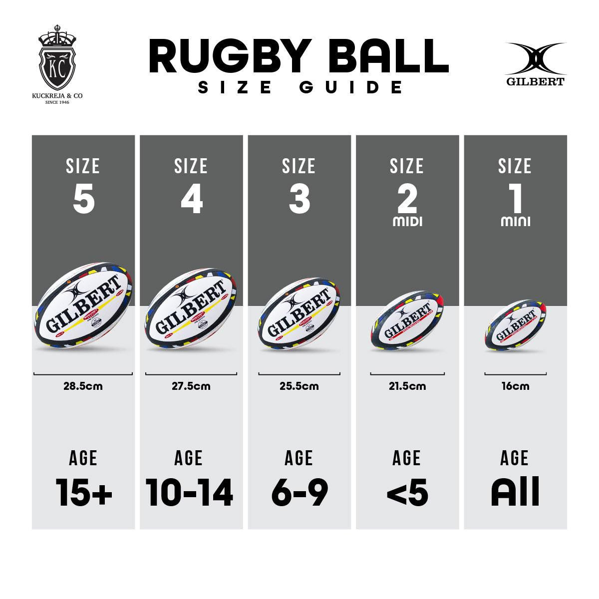 Gilbert GTR 6000 Rugby Ball - Red (Size 3)