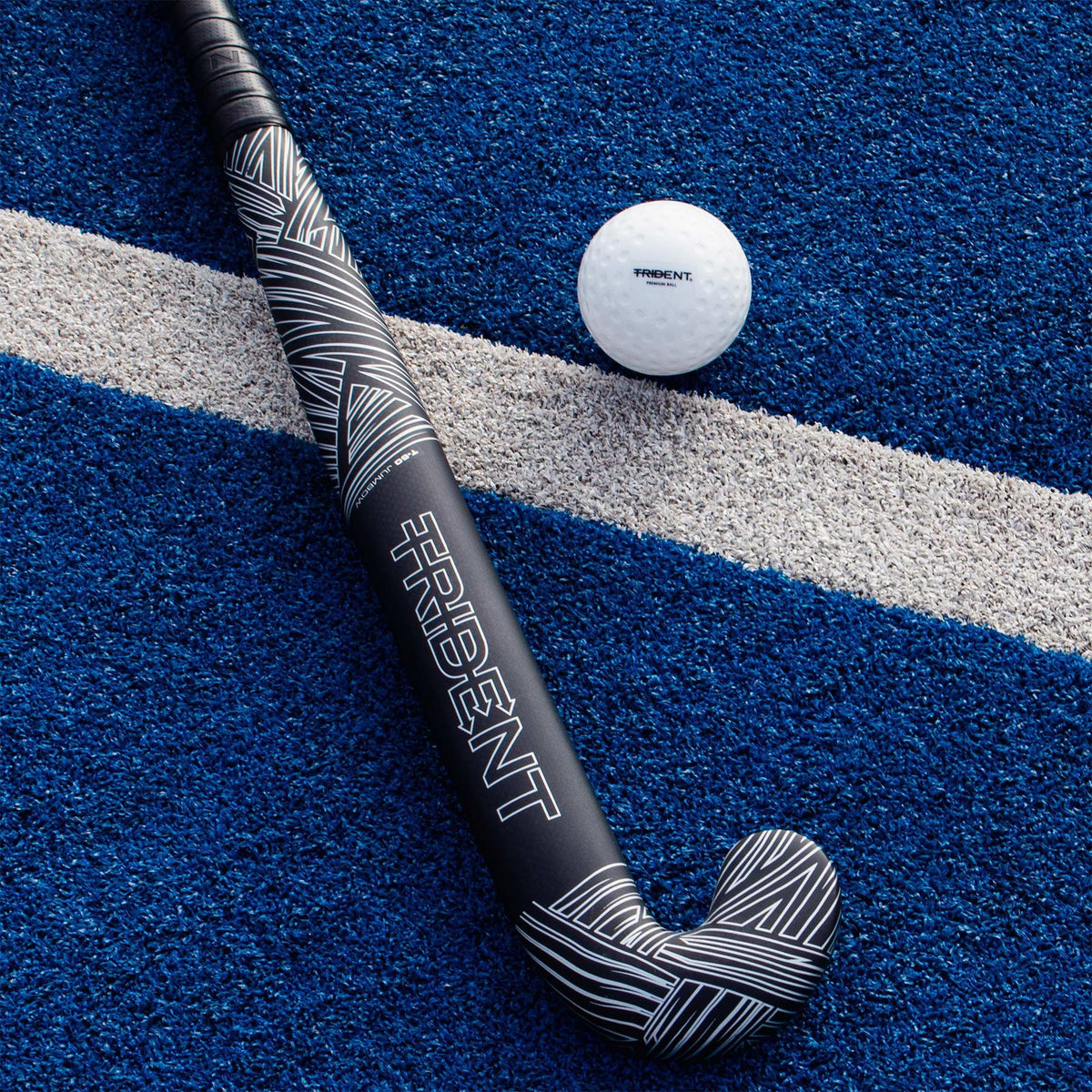 Trident 50 Jumbow Composite Hockey Stick - Ghost Silver