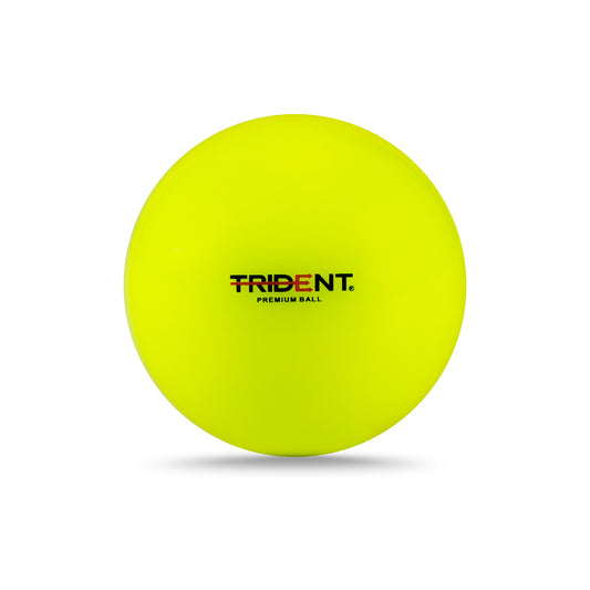 Trident Premium Indoor Hockey Ball - Yellow