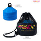 Trident Premium Disco Cone Set - 40 Pieces (Blue)