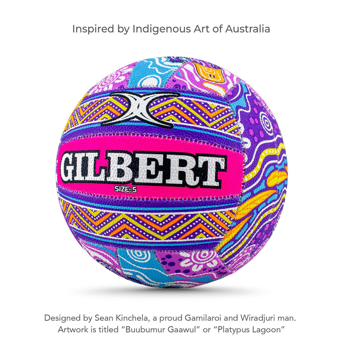 Gilbert Supporter Netball - First Nations (Size 5)