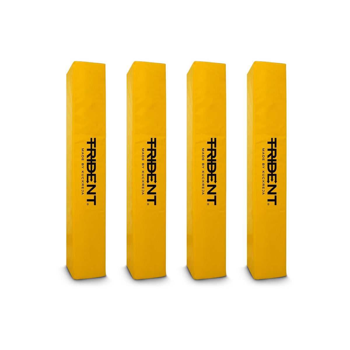 Trident Rugby Post Protectors - 10" x 10" (Set of 4) - Yellow