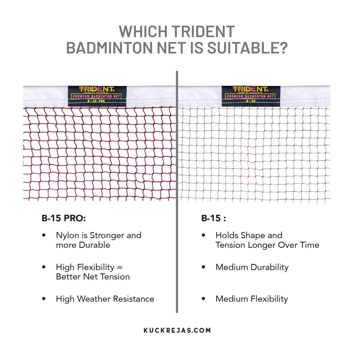 Trident B-15 Badminton Net
