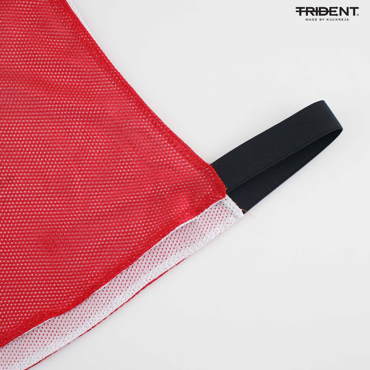 Trident Reversible Netball Bibs Set - Red/White (Senior)