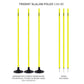 Trident Slalom Pole - Neon