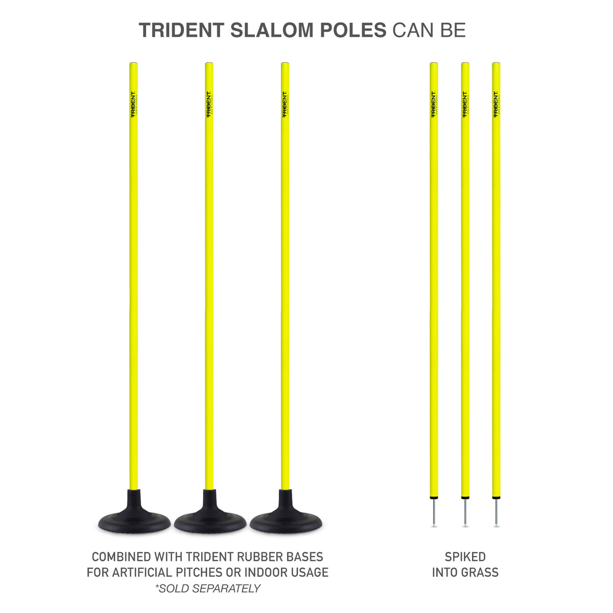 Trident Slalom Pole - Neon