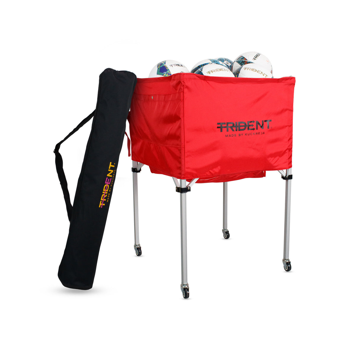 Trident Premium Portable Ball Cage - Red