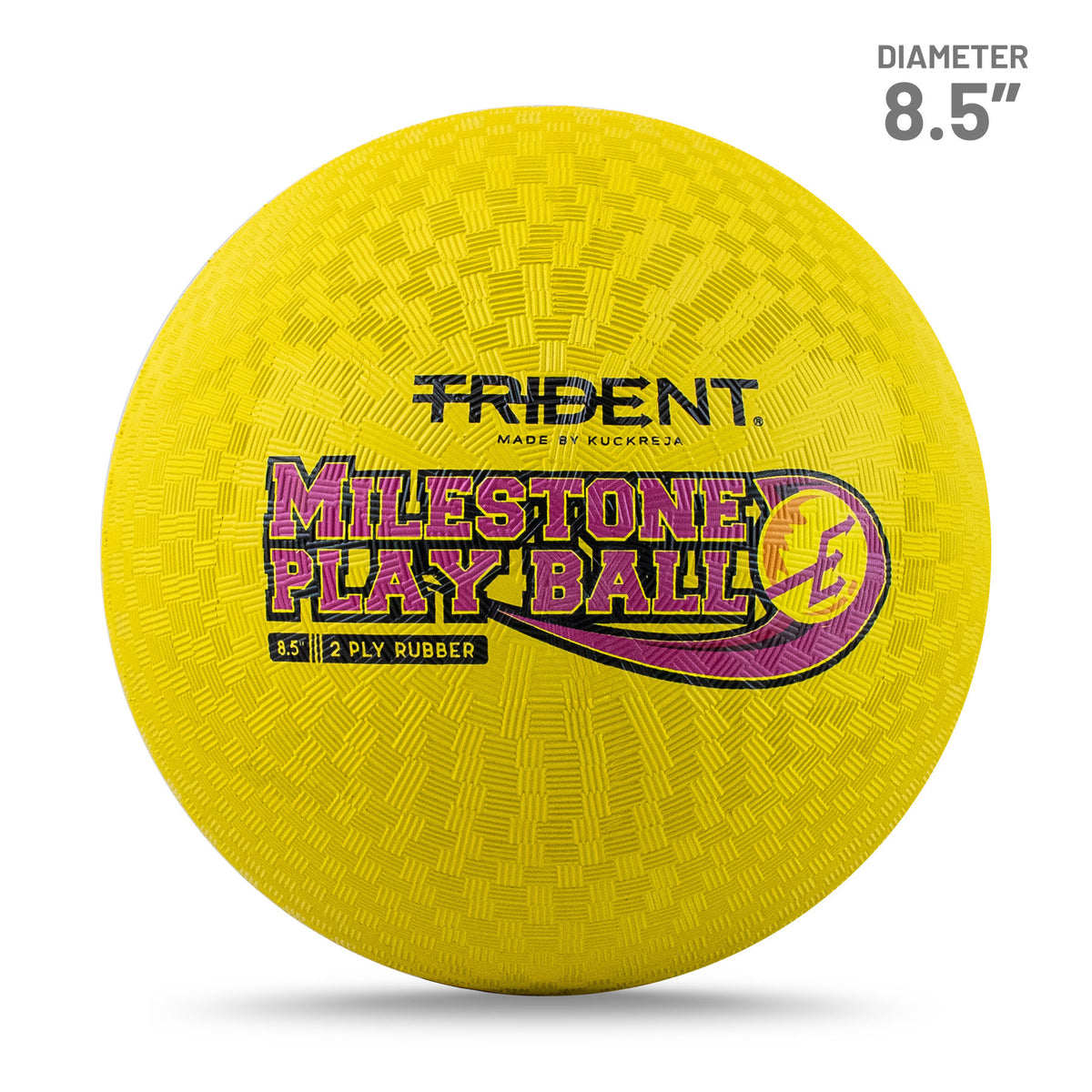 Trident Milestone Playground Ball - Yellow