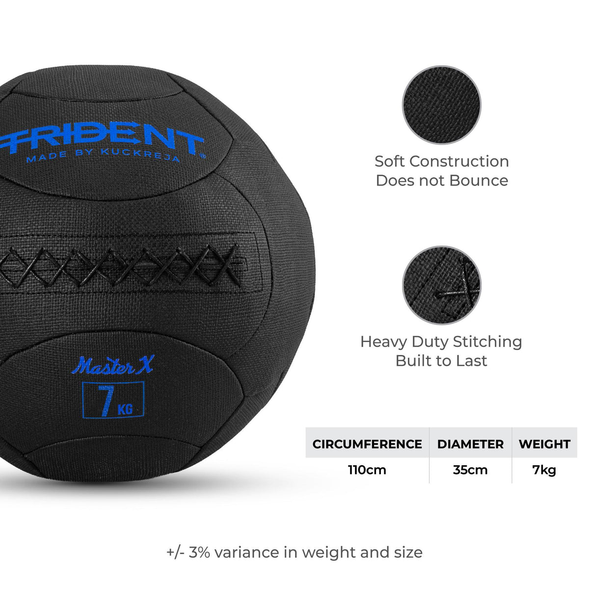 Trident Master X Premium Wall Ball - 7kg