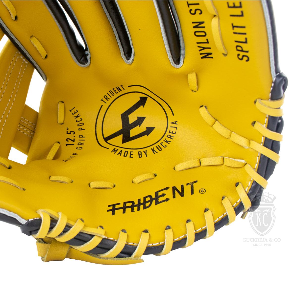 Trident T-60 Softball Glove (Yellow) - RH (12.5")