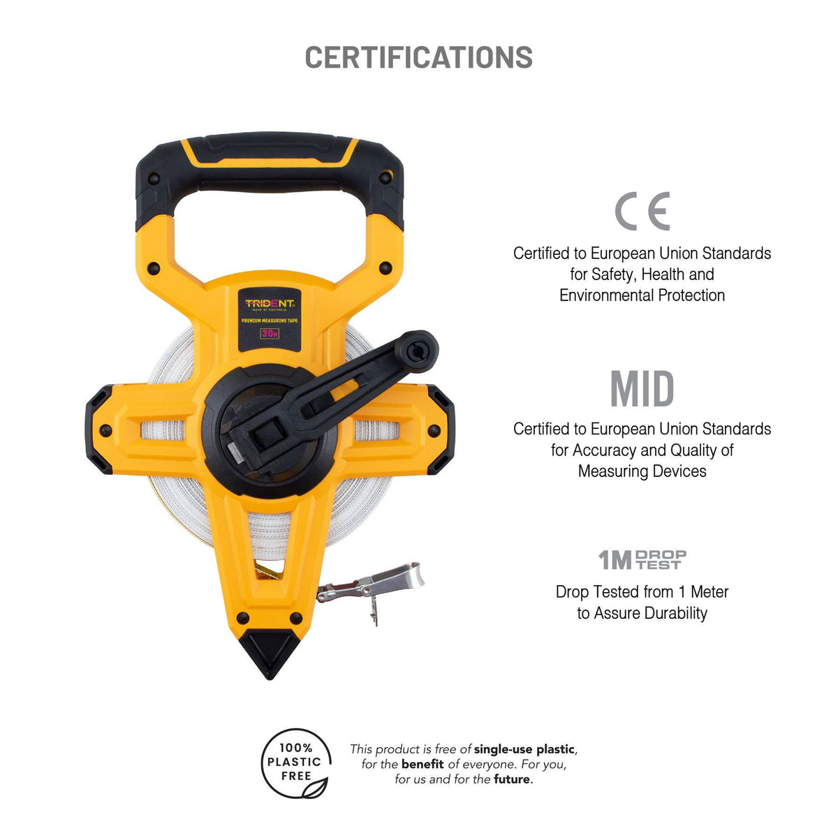 Trident Premium Measuring Tape - 30m