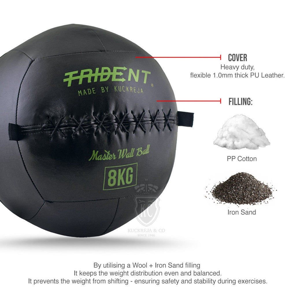 Trident Master Premium Wall Ball - 8kg